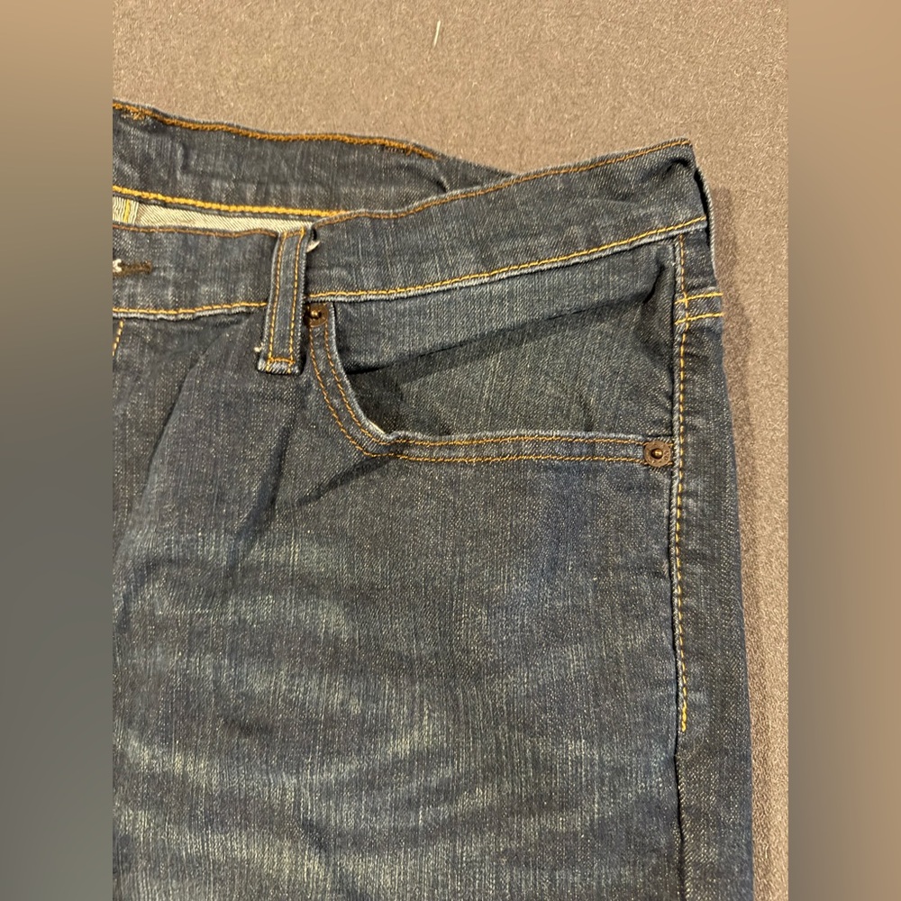 Levi Strauss & Co Men’s Jeans W38 L25 Hemmed Dark Wash Denim - Picture 4 of 10